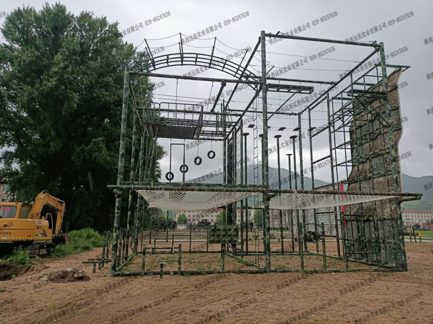 某部队拓展器材维护完成